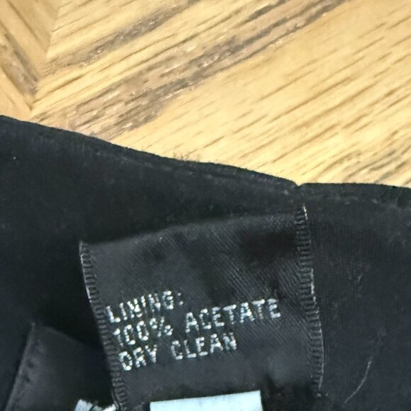 Patrick Collection Long Black Silk Vest Full Length With Side Slits Size 4 - Picture 3 of 11